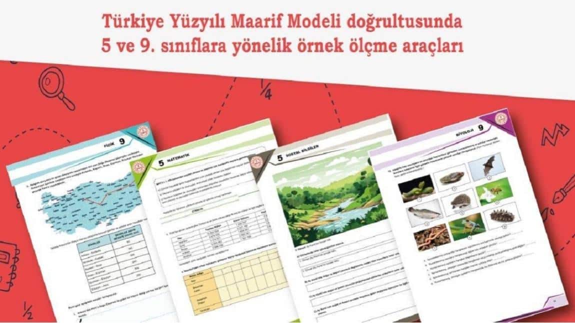 Yeni Müfredat Türkiye Yüzyılı Maarif Modeli Doğrultusunda 5.ve 9.Sınıflara Yönelik Örnek Ölçme Araçları Yayımlandı