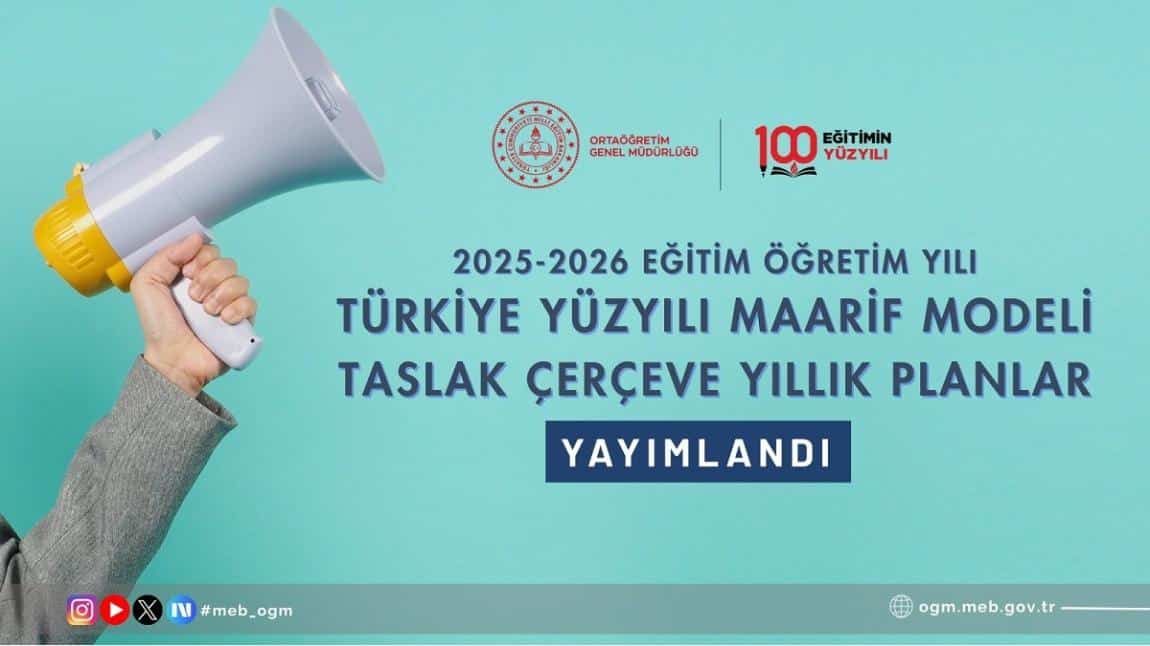 MEB 2025-2026 Eğitim Öğretim Yılı Taslak Çerçeve Yıllık Planları Yayımlandı